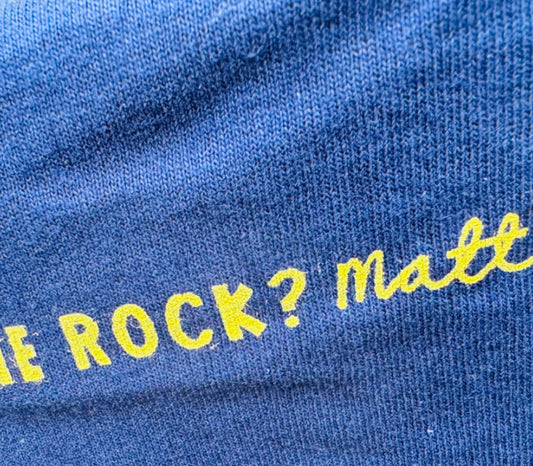 T-SHIRT navy/yellow