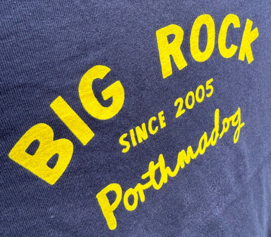 T-SHIRT navy/yellow