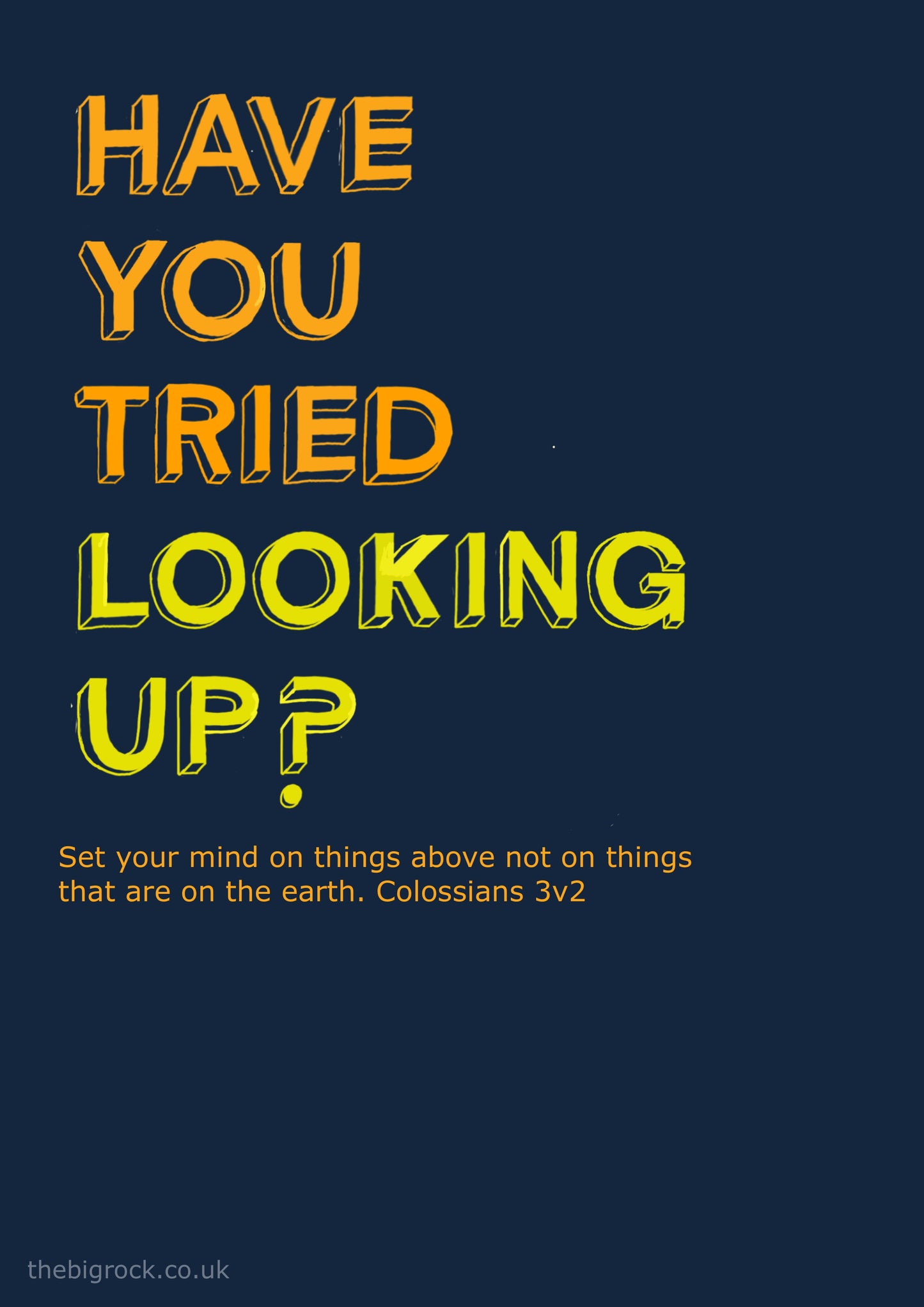 Have You Tried Looking Up Poster