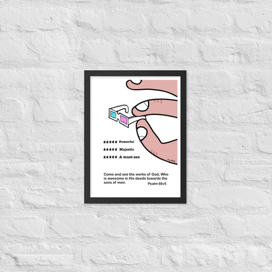 3D SpecsFramed poster