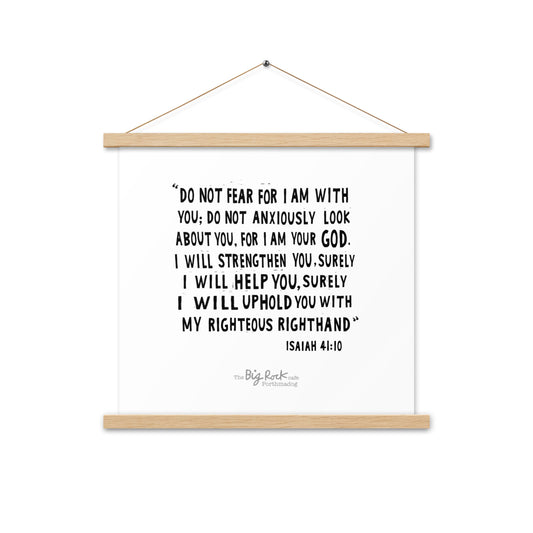 Isaiah 41v10 picture with hanger