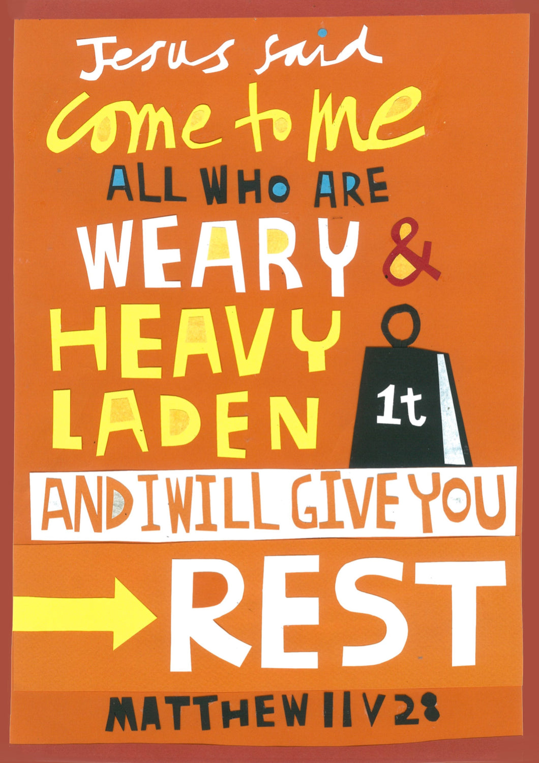 Ref a Weary and heavy laden ?
